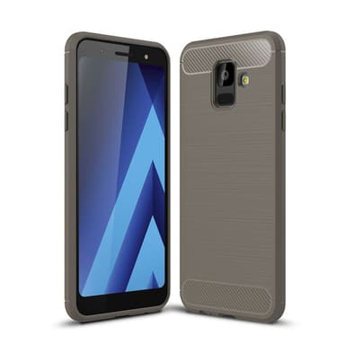 Stöttåligt Armor Carbon TPU-skal Samsung A6+ 2018 - Grå
