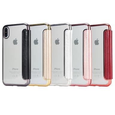 iPhone X/XS Plånboksfodral TPU Ultraslim design - Rosa