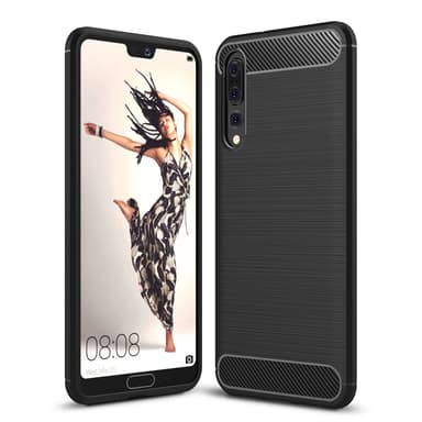 SKALO Huawei P20 Pro Armor Carbon Stöttåligt TPU-skal - Röd