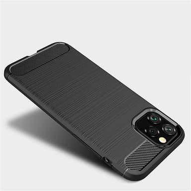 SKALO iPhone 11 Pro Max Armor Carbon Stöttåligt TPU-skal - Svart