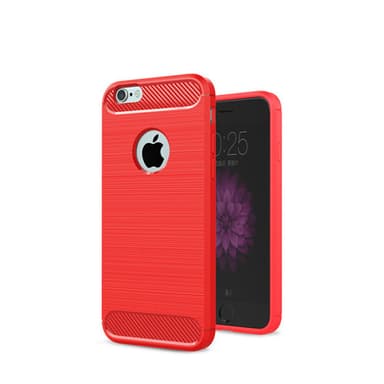 Stöttåligt Armor Carbon TPU-skal iPhone 6 PLUS - Röd