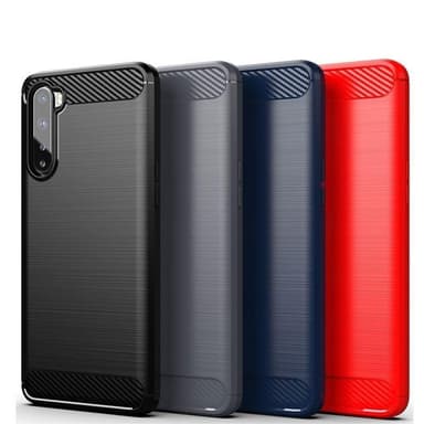Stöttåligt Armor Carbon TPU-skal Oneplus Nord - Blå