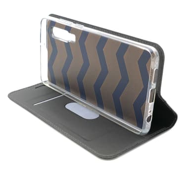 Plånboksfodral Ultratunn design Huawei P30 - Mörkgrå