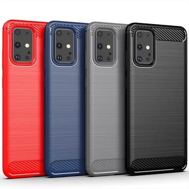 SKALO Samsung S20 Armor Carbon Stöttåligt TPU-skal - Blå
