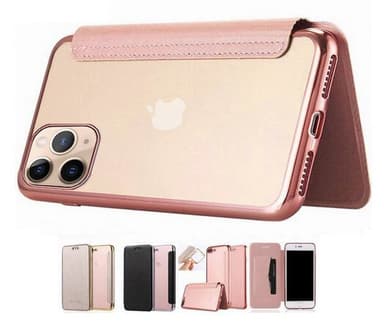 SKALO iPhone 11 Pro Max Plånboksfodral TPU Ultraslim design - Silver