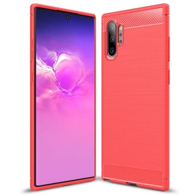 Stöttåligt Armor Carbon TPU-skal Samsung Note 10 Plus - Röd