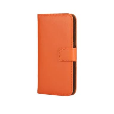 SKALO iPhone 11 Pro Max Plånboksfodral Äkta Skinn - Orange