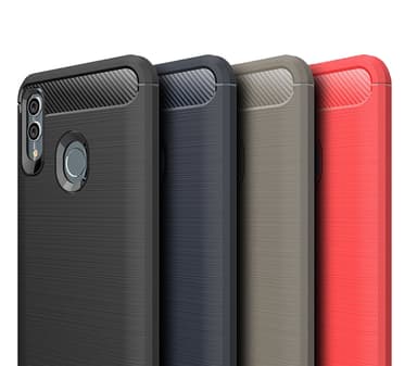 Stöttåligt Armor Carbon TPU-skal Huawei P Smart 2019 - Grå