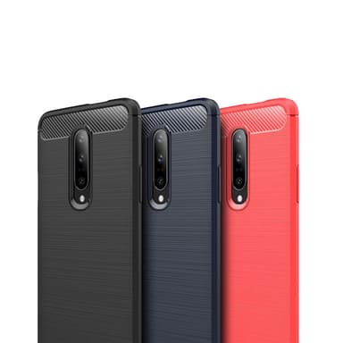 Stöttåligt Armor Carbon TPU-skal Oneplus 7 - Grå