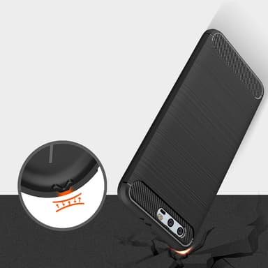 Stöttåligt Armor Carbon TPU-skal Honor 9 - Grå