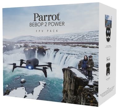 Parrot Bebop 2 drönare + FPV strömpaket (svart)