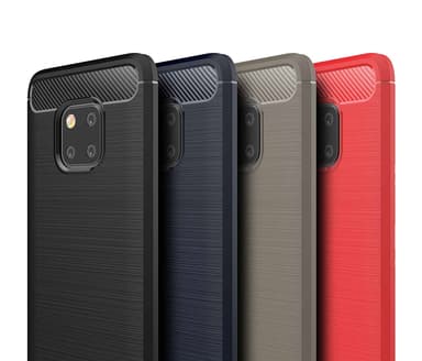 Stöttåligt Armor Carbon TPU-skal Huawei Mate 20 Pro - Röd