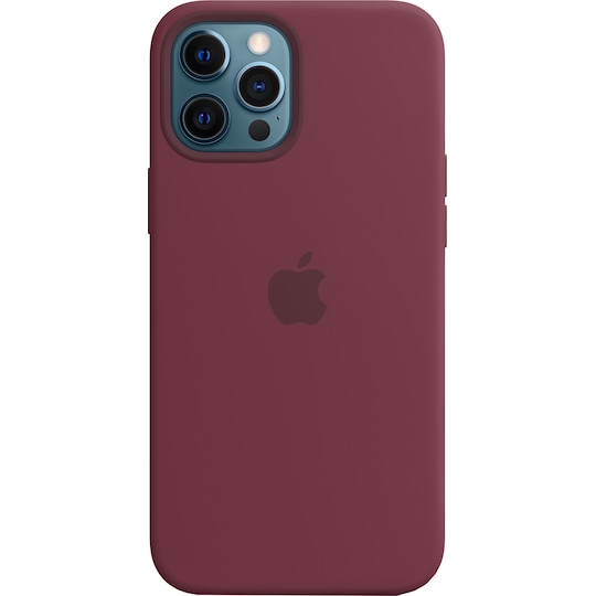 iPhone 12 Pro Max silikonfodral med MagSafe (plum)