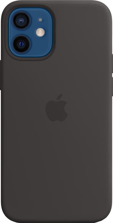 iPhone 12 mini silikonfodral med MagSafe (svart)