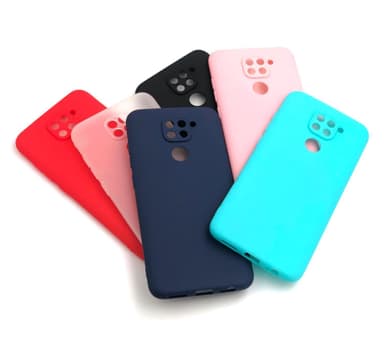 Xiaomi Redmi Note 9 Ultratunn Silikonskal - Röd