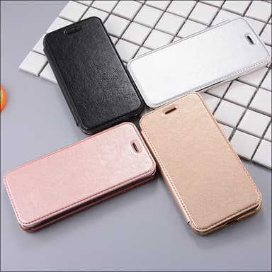 SKALO iPhone 7/8 Plånboksfodral TPU Ultraslim design - Silver