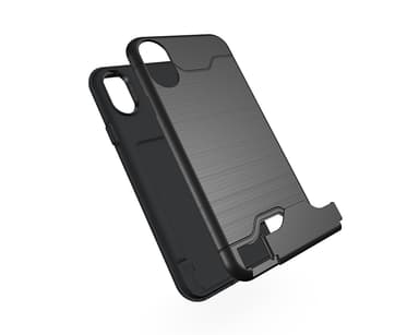 iPhone X/XS | Armor skal | Korthållare - Svart