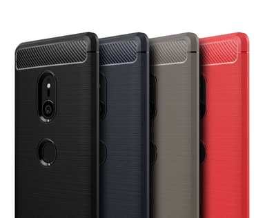 Stöttåligt Armor Carbon TPU-skal Sony Xperia XZ3 - Röd