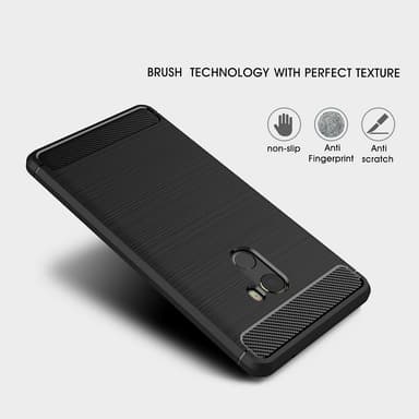 Stöttåligt Armor Carbon TPU-skal Xiaomi Mi Mix 2 - Röd
