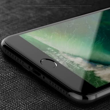 SKALO iPhone 6/6S Heltäckande Skärmskydd Härdat Glas - Svart