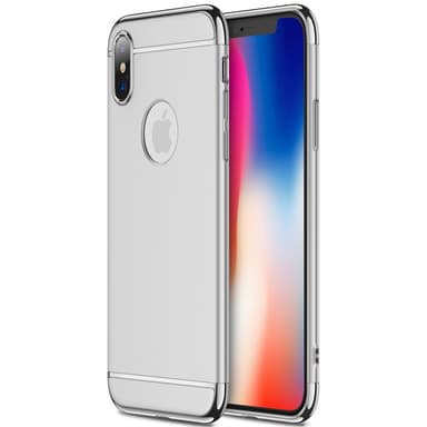 Design skal 3 i 1 guldkant till iPhone X - Silver