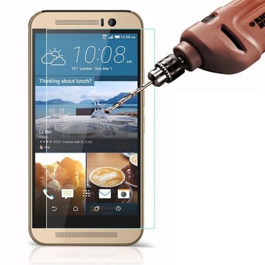 2-PACK härdat glas HTC One M9