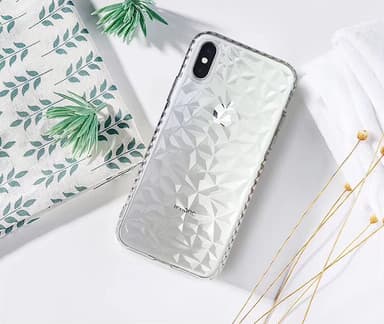 Extra tåligt 3D Diamant TPU iPhone 6/6S - Transparent