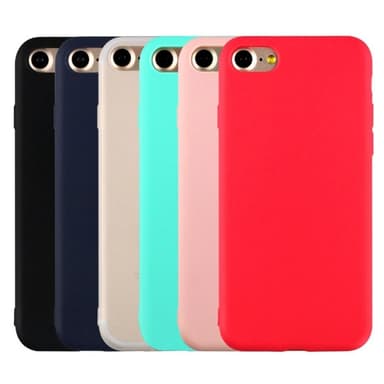 SKALO iPhone 7/8 Ultratunn TPU-Skal - Turkos