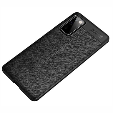 Samsung Galaxy S20 FE TPU skal Litchi Texture - Svart