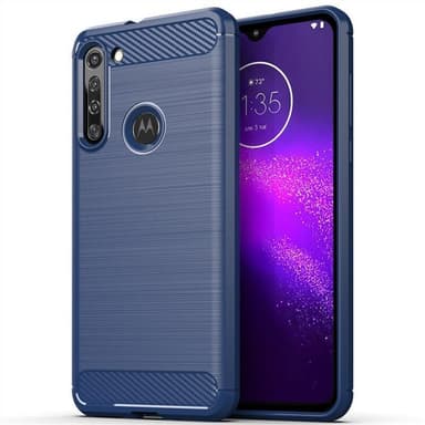 Stöttåligt Armor Carbon TPU-skal Moto G8 Power - Blå
