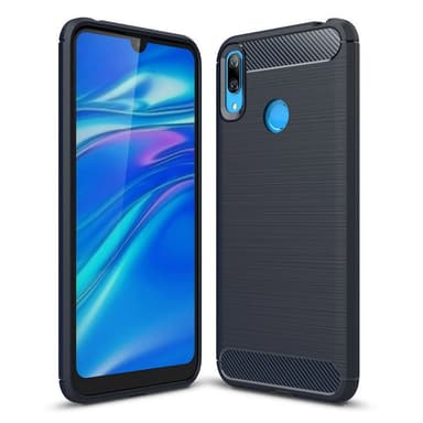 Stöttåligt Armor Carbon TPU-skal Huawei Y6 2019 - Blå