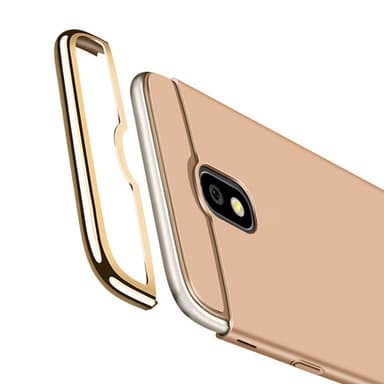Design skal 3 i 1 guldkant till Samsung Galaxy J5 2017 - Svart