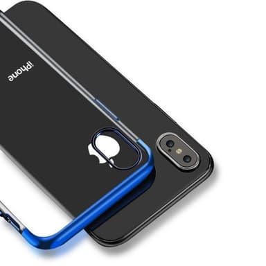 Design TPU-skal Electro Plating till iPhone Xs Max - fler färger - Svart