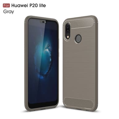 Stöttåligt Armor Carbon TPU-skal Huawei P20 Lite - Grå