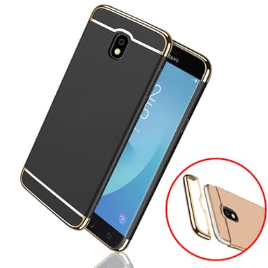 Design skal 3 i 1 guldkant till Samsung Galaxy J5 2017 - Svart