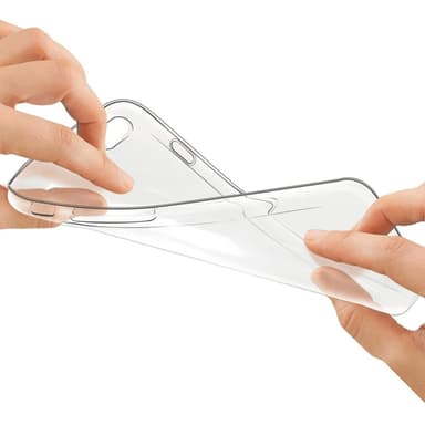 2-PACK Transparent Silikon TPU-Skal till iPhone 6/6S