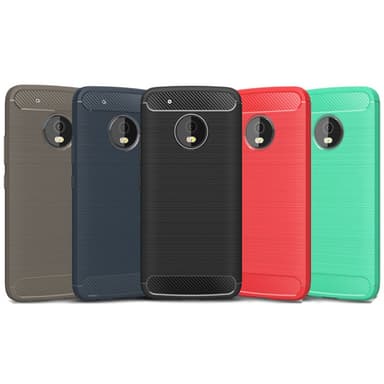 Stöttåligt Armor Carbon TPU-skal Moto G5 Plus - Blå