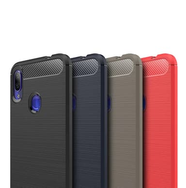 Stöttåligt Armor Carbon TPU-skal Xiaomi Redmi Note 7 - Grå