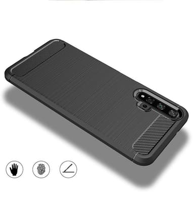 Stöttåligt Armor Carbon TPU-skal Huawei Nova 5T - Svart