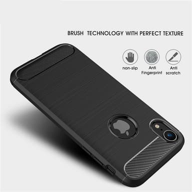 SKALO iPhone XR Armor Carbon Stöttåligt TPU-skal - Blå
