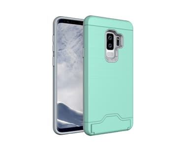 Samsung S9 PLUS | Armor skal | Korthållare - Turkos