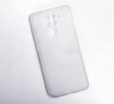 Xiaomi Redmi Note 9 Ultratunn Silikonskal - Vit-transparent