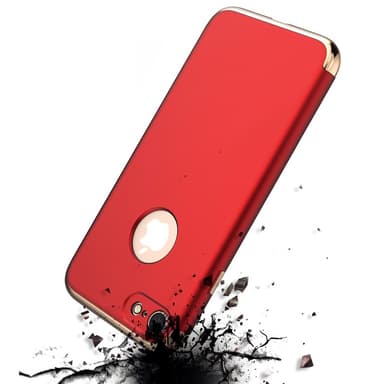 Design skal 3 i 1 guldkant till iPhone 7 - Silver