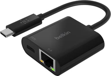 Belkin USB-C till Gigabit Ethernet-adapter (svart)