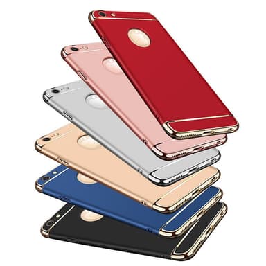 Design skal 3 i 1 guldkant till iPhone 6/6S PLUS - Silver