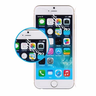 2-PACK Super tåligt Nano Skärmskydd iPhone 6/6S