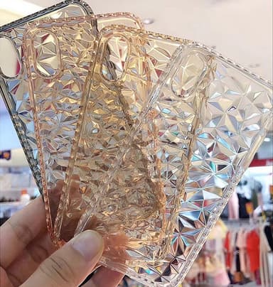 Extra tåligt 3D Diamant TPU iPhone 7/8 PLUS - Rosa