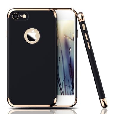 Design skal 3 i 1 guldkant till iPhone 7 - Silver