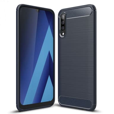 Stöttåligt Armor Carbon TPU-skal Samsung A50 - Blå