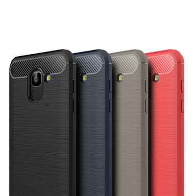 Stöttåligt Armor Carbon TPU-skal Samsung J6 (2018) - Grå